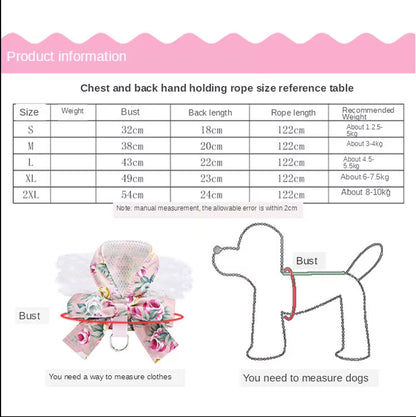 Dog Harness Vest Soft Breathable Dog Harness Nylon Clothes Leash for Dogs Puppy Collar Cat Pet Dog Chest Strap