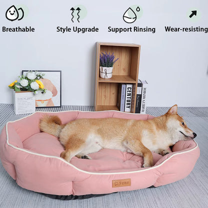 Large Dog Bed for Cats All Seasons Dog Pad Summer Sleeping Puppy Bed for French Bulldog Teedy Cooling Cat Bed for Small Dog Pet
