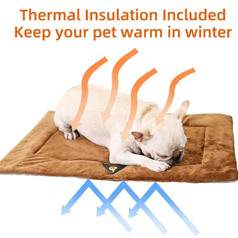 Self Heating Pet Bed Comfortable Flannel Dog Mat Elderly Pets Cat Warmer Winter Thermal Supplies Waterproof Warming Pad #W0