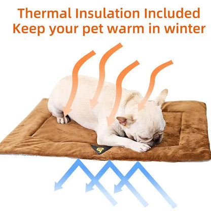 Self Heating Pet Bed Comfortable Flannel Dog Mat Elderly Pets Cat Warmer Winter Thermal Supplies Waterproof Warming Pad #W0
