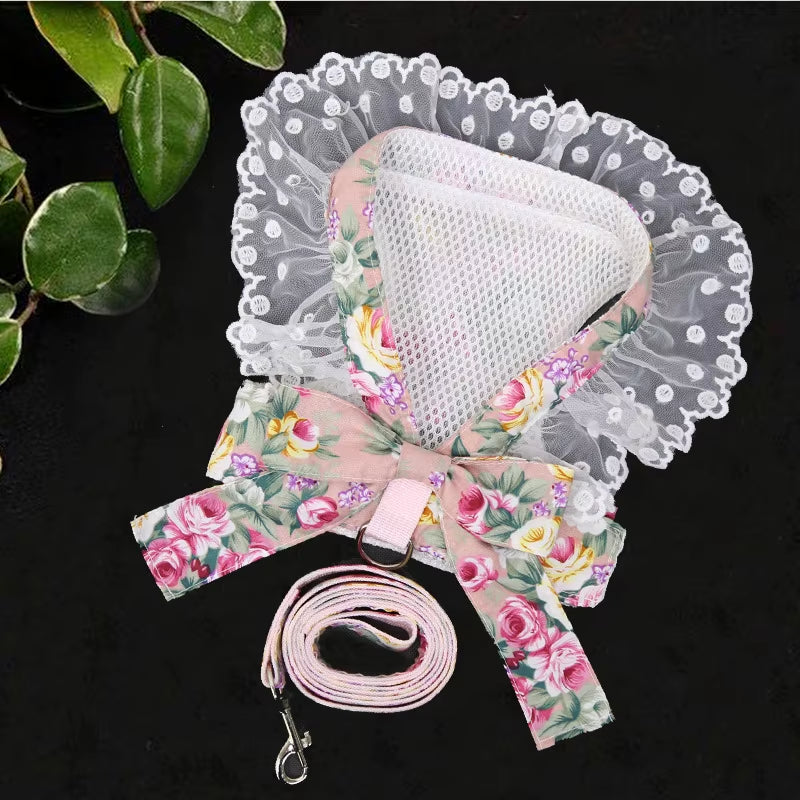 Dog Harness Vest Soft Breathable Dog Harness Nylon Clothes Leash for Dogs Puppy Collar Cat Pet Dog Chest Strap