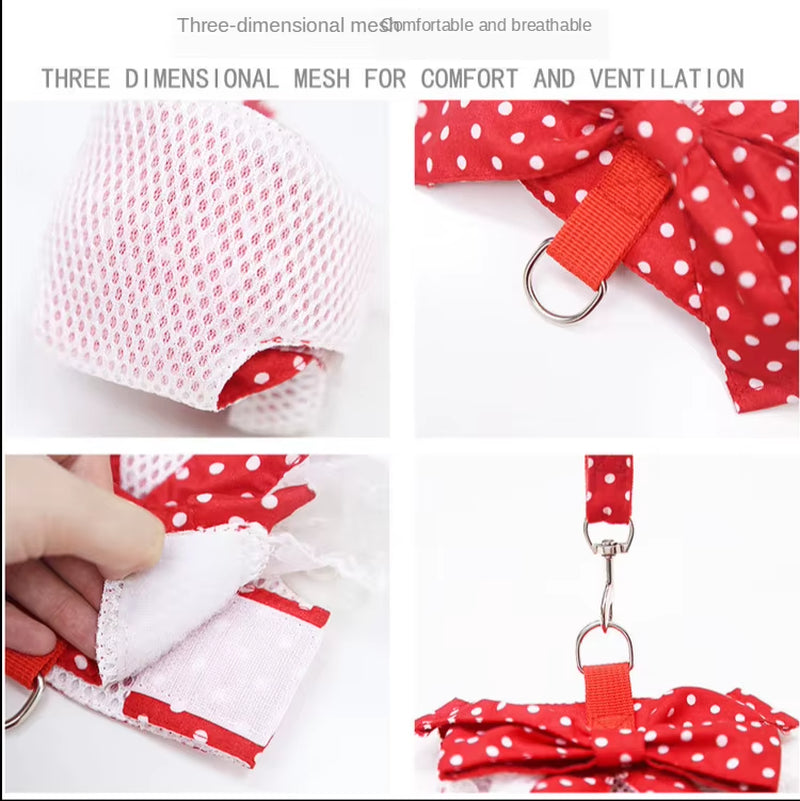 Dog Harness Vest Soft Breathable Dog Harness Nylon Clothes Leash for Dogs Puppy Collar Cat Pet Dog Chest Strap