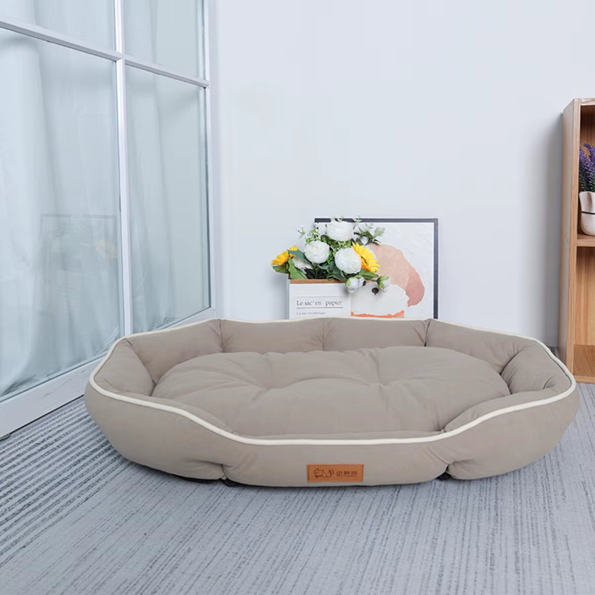 Large Dog Bed for Cats All Seasons Dog Pad Summer Sleeping Puppy Bed for French Bulldog Teedy Cooling Cat Bed for Small Dog Pet